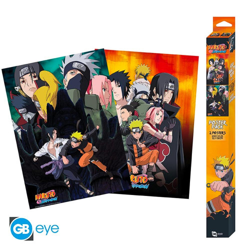 GB Eye NARUTO SHIPPUDEN - 2x Chibi Posters - Ninjas (52x38)  ABYDCO726
