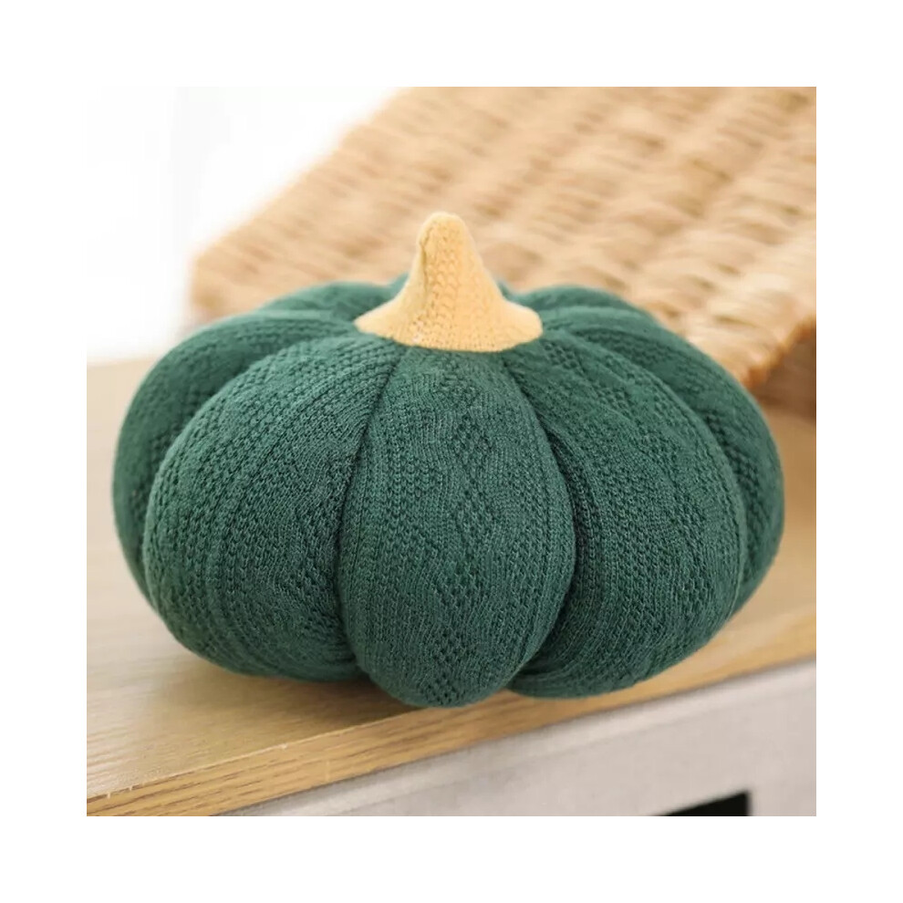 (Green, 18-20cm) Knitted Cute Plush Pumpkin Shape Toy Plant Pumpkin Pillow Cushion Decor Gift New-image-OPC-PDYS56Z-NEW
