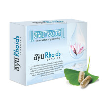 Ayurhoids Capsules 60's | Relief Discomfort & Pain | Hemorrhoids, Bleeding piles, Anal fistula | Stops bleeding | Herbal Supplement