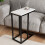 URBN Living (White) C-Shape Metal & Wood Sofa Side Nesting Table 3