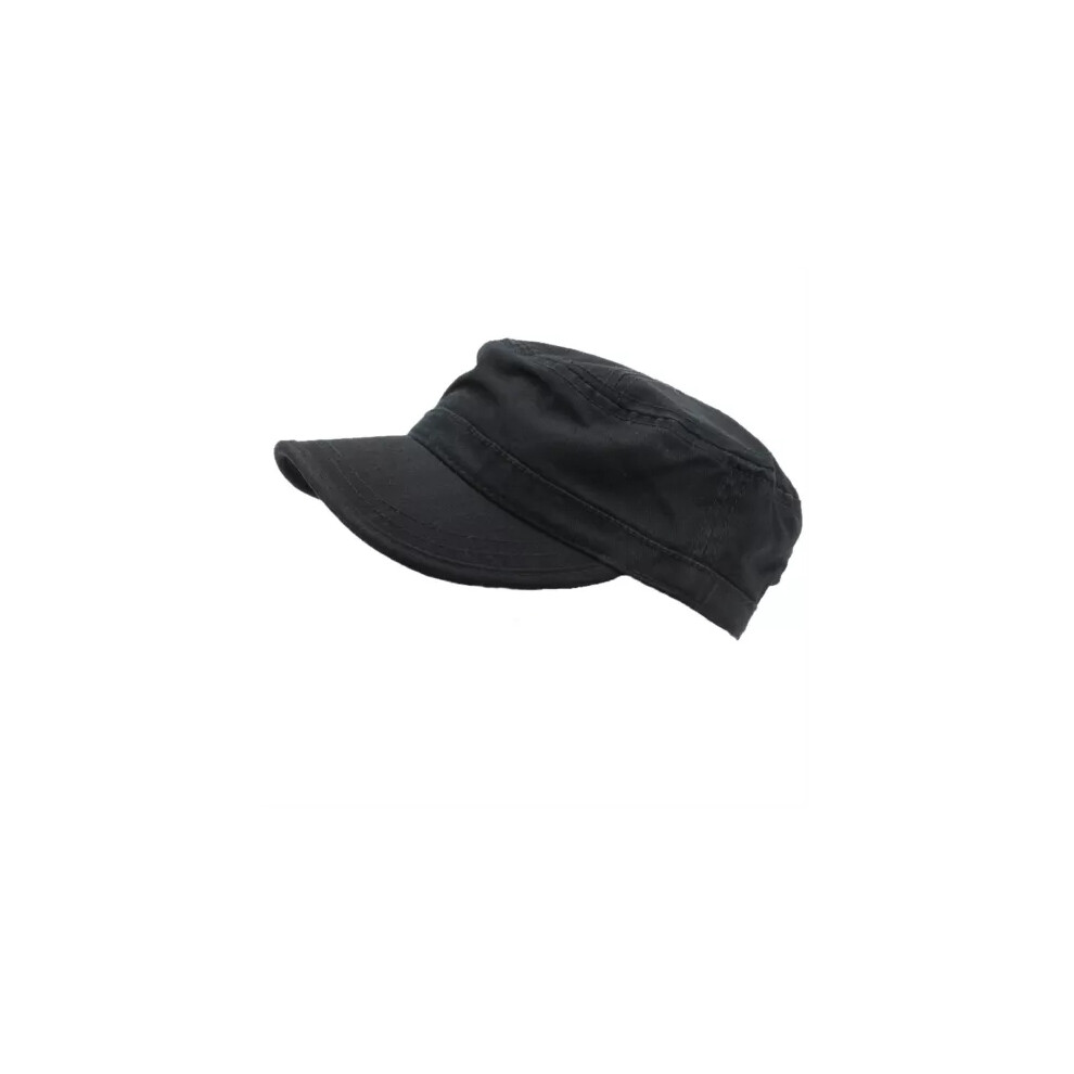 (Black) Army Military Style Baseball Cadet Cap Hat Cadet Combat Fishing-Baseball-Cap Black