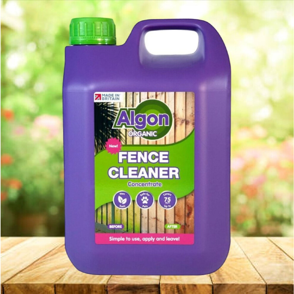 Algon Organic Fence Cleaner Concentrated Algae Remover Pet Safe 2.5L