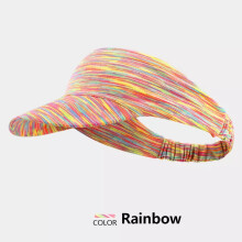 (Multicolor) Sun Visor Hat Headbands for Women Stretchy Sports Sweatband Headwear Sun Cap