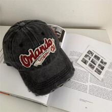 (black) Sunscreen Hat Women Baseball Cap Embroidery Letter Baseball Cap Streetwear