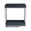 Living And Home (25cm W x 43cm D x 45cm H) 2-Tier Kitchen Cabinet Pull Out Aluminium Shelf 6