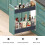 Living And Home (25cm W x 43cm D x 45cm H) 2-Tier Kitchen Cabinet Pull Out Aluminium Shelf 3