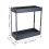 Living And Home (25cm W x 43cm D x 45cm H) 2-Tier Kitchen Cabinet Pull Out Aluminium Shelf 7