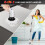 Electric Spin Scrubber With 8 Replaceable Cleaning Brush Head Cordless Scrubber Brush Bathroom Kitchen Spin Extendable Cordless Spin Brush 4