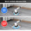 Electric Spin Scrubber With 8 Replaceable Cleaning Brush Head Cordless Scrubber Brush Bathroom Kitchen Spin Extendable Cordless Spin Brush 7