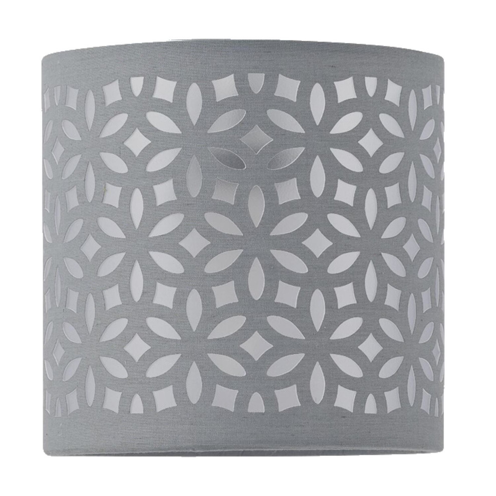 Grey Laser Cut 15.5cm Table Lamp Shade