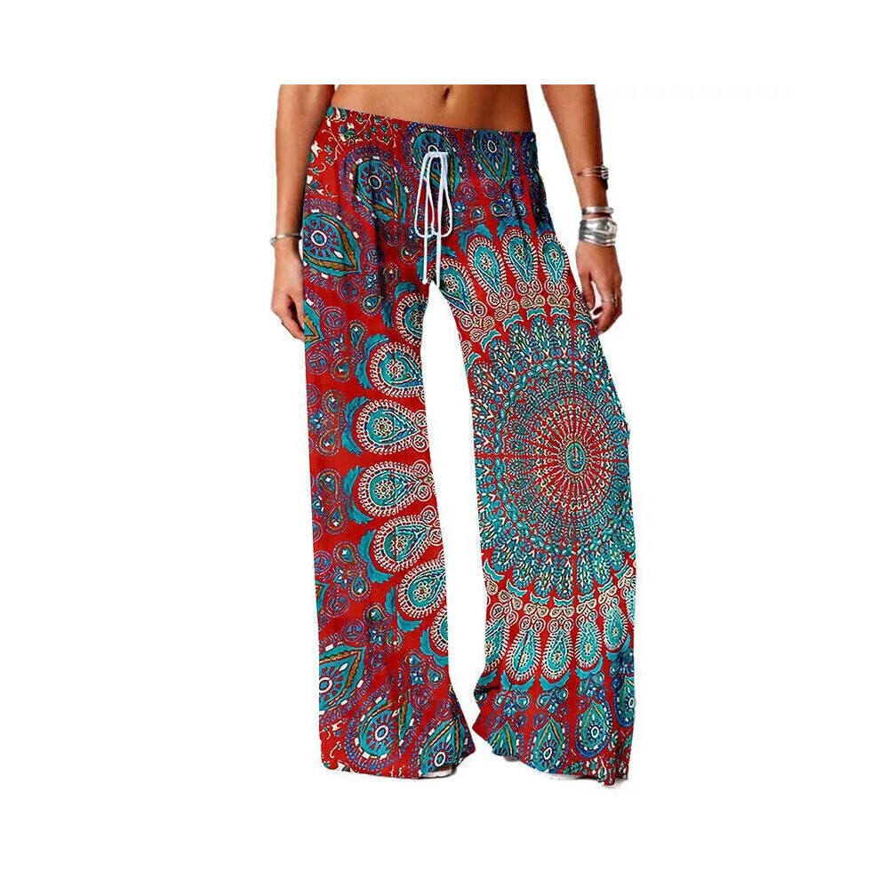 (Red, 4XL) Women Harem Pants Baggy Bohemian Boho Hippie Aladdin Yoga Genie Trousers-image-OPC-PDYS8CC-NEW