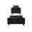 Box Brown Leather 2+1 Seater Sofa Set 1