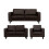 Box Brown Leather 3+2+1 Seater Sofa Set 1