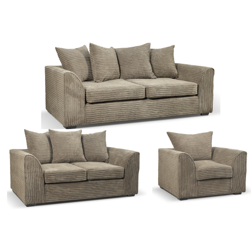 Byron Caramel  Fabric 3+2+1 Seater Sofa Set