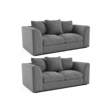 Byron Grey Fabric 2+2 Seater Sofa Set