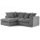 Byron Grey Fabric LHC Corner Sofa 1