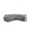 Camden Grey Enzo Fabric Corner Sofa 1