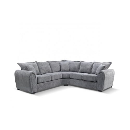Camden Grey Enzo Fabric Corner Sofa