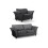 Canterbury Grey Fabric 3+1 Seater Sofa Set 1