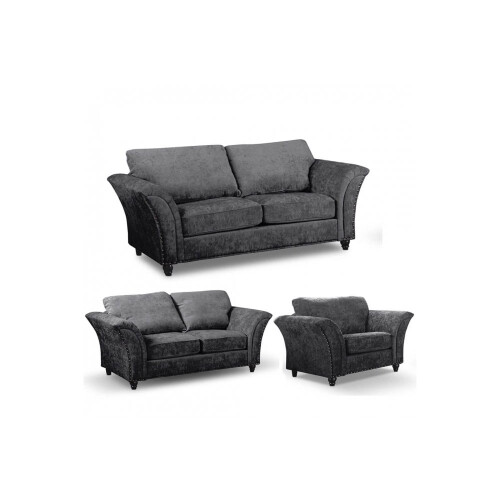 Canterbury Grey Fabric 3+2+1 Seater Sofa Set