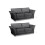 Canterbury Grey Fabric 3+3 Seater Sofa Set 1
