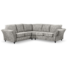 Canterbury Truffle Fabric High Back Corner Sofa