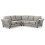 Canterbury Truffle Fabric High Back Corner Sofa 1