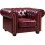 Chesterfield Red Leather Antique Armchair 1