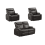 Cinema Grey Electric 2+1+1 Leather Recliner Sofa With Two Cup Holders 1
