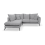 Gabriel Grey Velvet Corner Sofa LHC 1