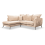 Gabriel Mink Velvet Corner Sofa LHC 1