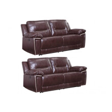 Henry Black Leather Electric Recliner 3+3 Seater Sofa Set