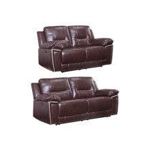 Henry Brown Leather Electric Recliner 3+1 Seater Sofa Set