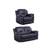 Henry Brown Leather Electric Recliner 3+1+1 Seater Sofa Set