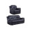 Henry Grey Leather Electric Recliner 2+1 Seater Sofa Set 1