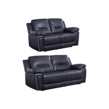 Henry Grey Leather Electric Recliner 3+1 Seater Sofa Set