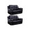 Henry Grey Leather Electric Recliner 3+3 Seater Sofa Set 1