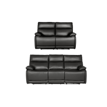 Turin Genuine Leather Grey Electric Power Recliner 3+2 Seater Sofa Set
