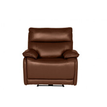 Turin Genuine Leather Saddle Electric Power Recliner Armchair