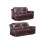 Nancy Grey Fabric 2 Seater Sofa 1