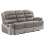 Paige Grey & Light Grey Fabric Recliner 3 Seater Sofa 1