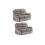Paige Grey & Light Grey Fabric Recliner 2+2 Sofa Set 1