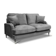 Rupert Grey Velvet 2 Seater Sofa