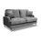 Rupert Grey Velvet 2 Seater Sofa 1