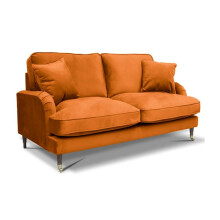 Rupert Burnt Orange Velvet 2 Seater Sofa