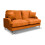 Rupert Burnt Orange Velvet 2 Seater Sofa 1