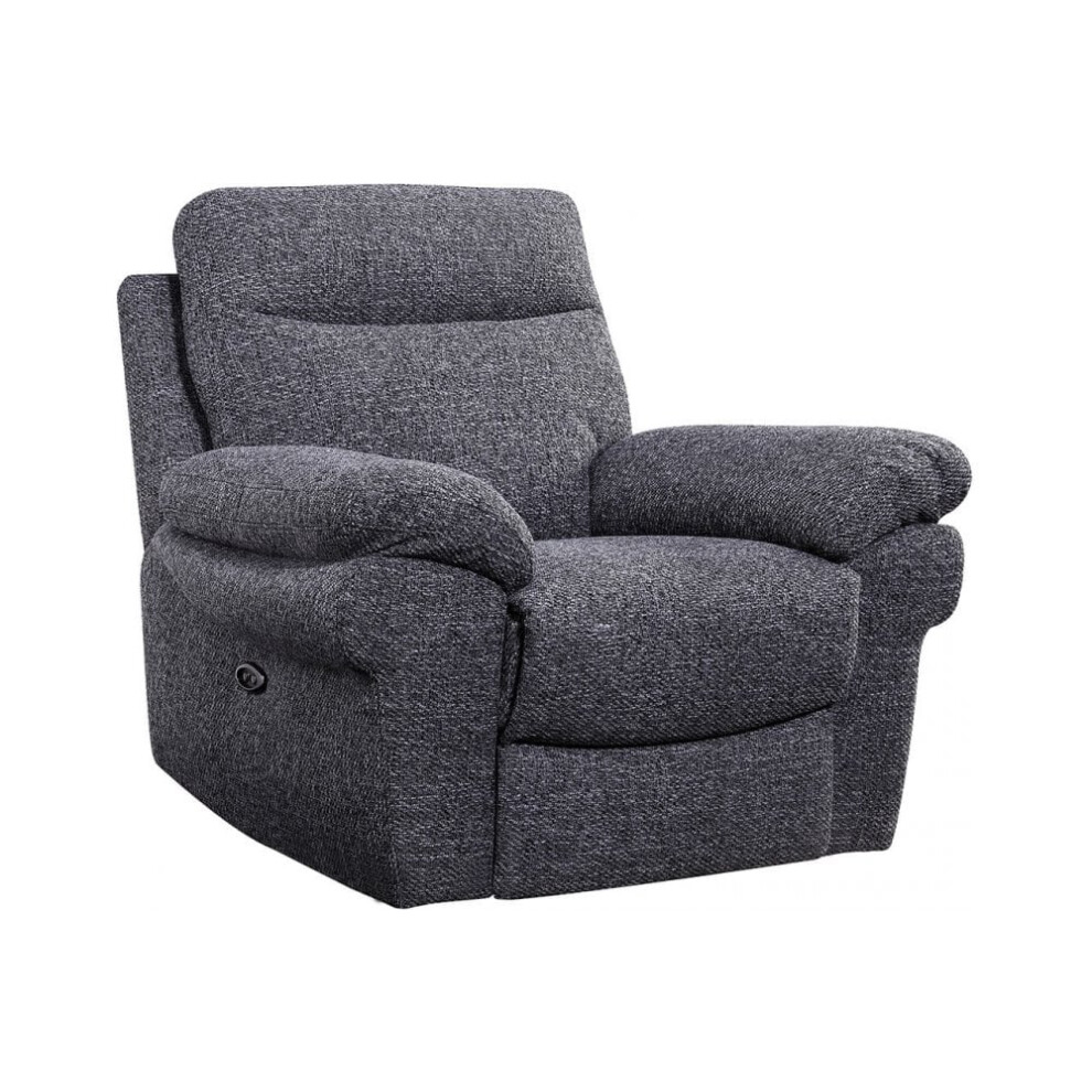 Tanya Grey Fabric Electric Recliner Armchair