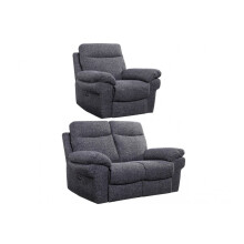 Tanya Grey Fabric Electric Recliner 2+1 Seater Sofa Set