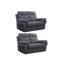 Tanya Grey Fabric Electric Recliner 2+2 Seater Sofa Set