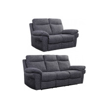 Tanya Grey Fabric Electric Recliner 3+2 Seater Sofa Set
